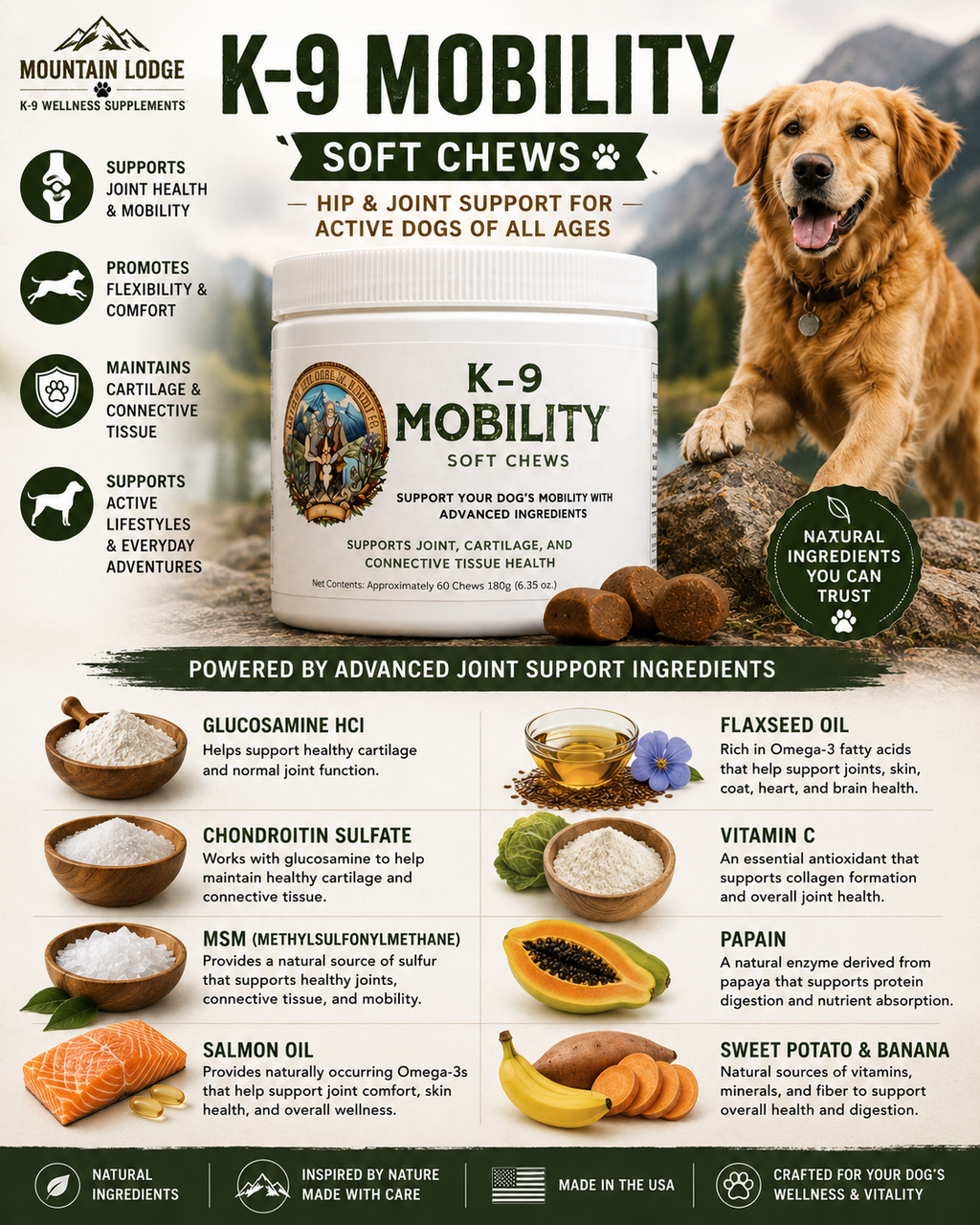 K-9 Mobility Chews – Joint comfort and flexibility