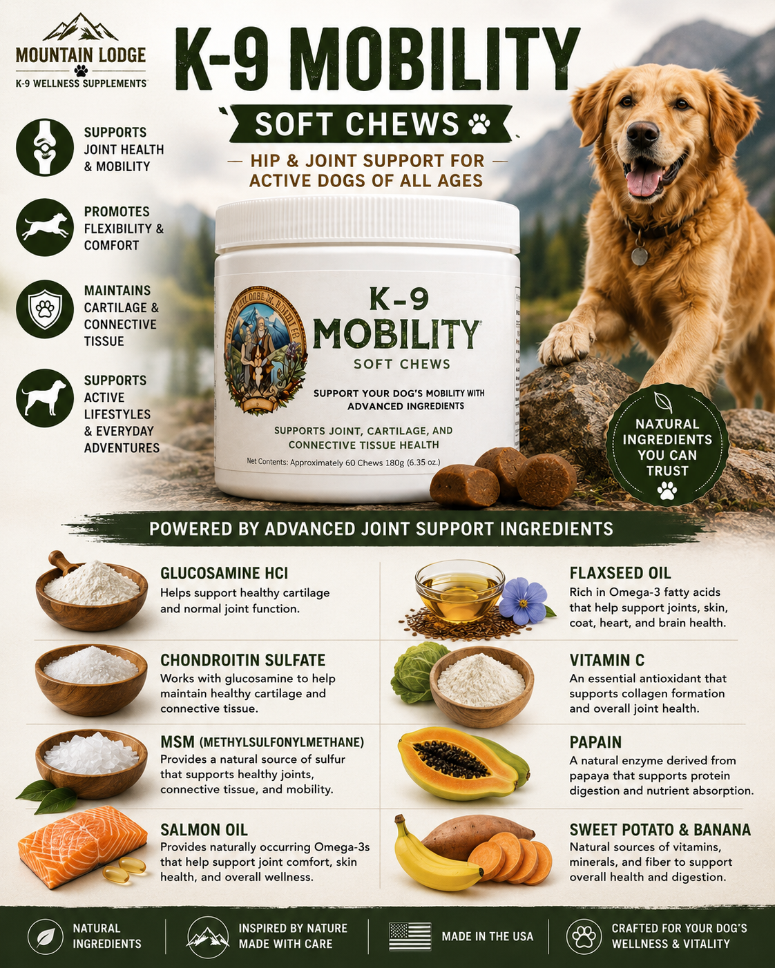 K-9 Mobility Chews – Joint comfort and flexibility