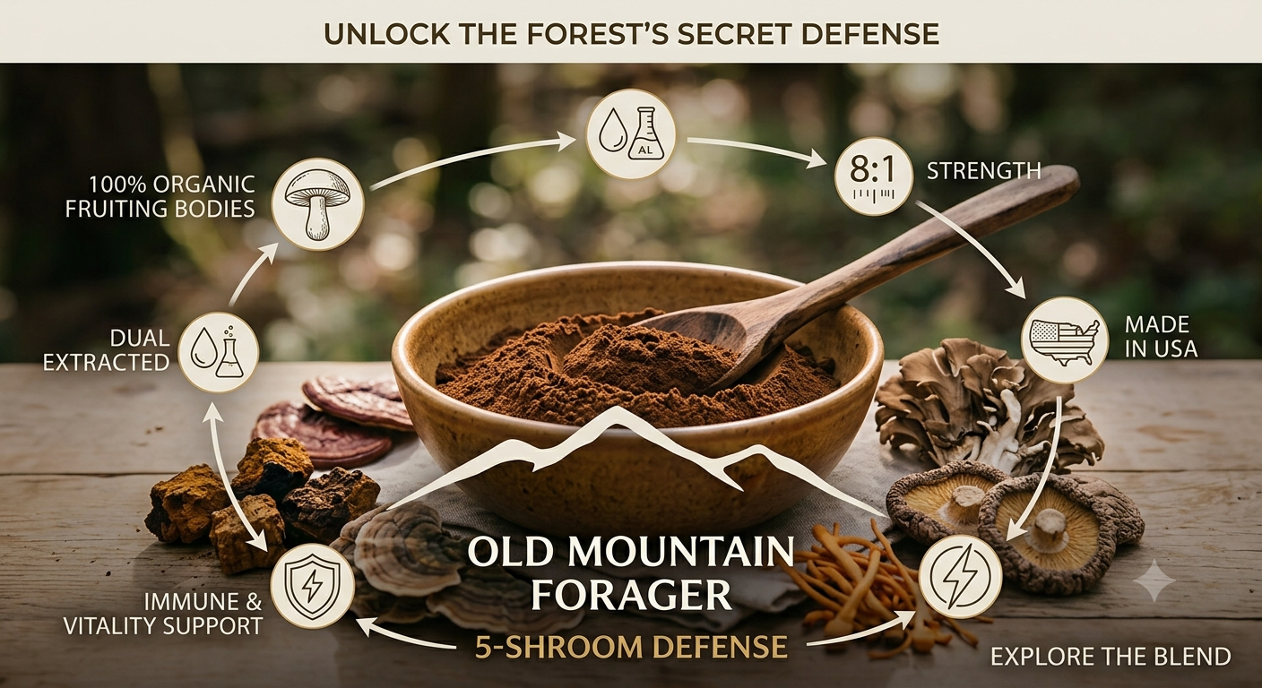 OLD MOUNTAIN FORAGER 5-SHROOM DEFENSE