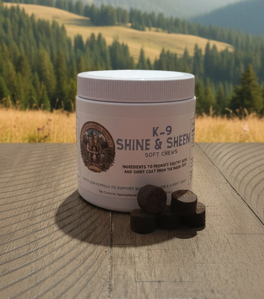 K-9 Shine & Sheen – Omega-rich nutrition for a healthy, glossy coat with fish oil and biotin
